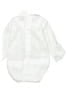 Mango Solid White Ivory Long Sleeve Onesie Size 3-6 mo - photo 2