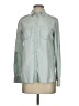 Express 100% Lyocell Green Long Sleeve Button-Down Shirt Size XS - photo 1