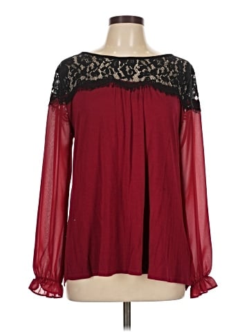 August Silk Long Sleeve Blouse (view 1)