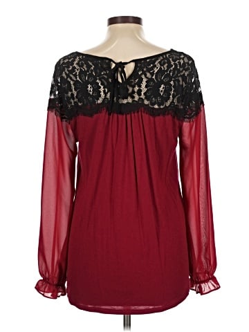 August Silk Long Sleeve Blouse (view 2)