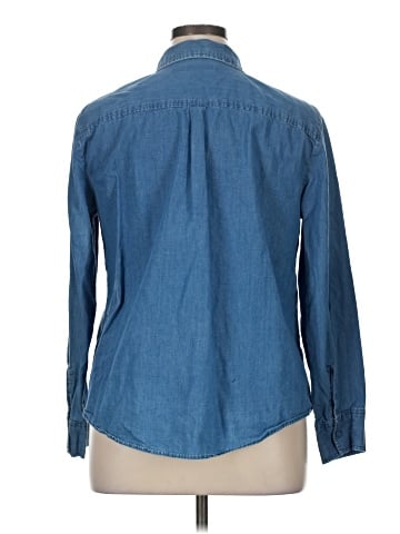 Faded Glory Long Sleeve Button-Down Shirt (view 2)