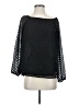 Attention 100% Polyester Black Long Sleeve Blouse Size S - photo 1