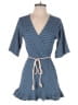 Knot Sisters Stripes Blue Romper Size XS - photo 1