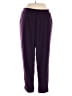 Susan Graver Solid Purple Burgundy Track Pants Size XL - photo 1