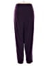 Susan Graver Solid Purple Burgundy Track Pants Size XL - photo 2