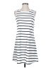 Unbranded 100% Polyester Stripes White Casual Dress Size S - photo 1
