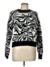 Sonoma Goods for Life Animal Print Black Pullover Sweater Size L - photo 1