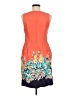 Spense 100% Polyester Tropical Orange Casual Dress Size 8 - photo 2