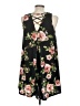 Dee Elly Floral Black Casual Dress Size M - photo 2