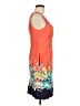 Spense 100% Polyester Tropical Orange Casual Dress Size 8 - photo 4