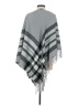 V.Fraas 100% Acrylic Gray Poncho One size - photo 2