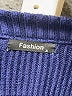Fashion Blue Pullover Sweater Size S - photo 7