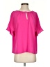 CeCe Pink Short Sleeve Blouse Size S - photo 1
