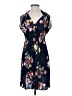 Unbranded 100% Polyester Floral Blue Casual Dress Size S - photo 1