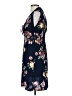 Unbranded 100% Polyester Floral Blue Casual Dress Size S - photo 5