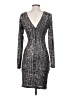 Guess Metallic Silver Cocktail Dress Size 2 - photo 2