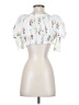 Storets 100% Polyester White Short Sleeve Blouse Size Sm - Med - photo 2