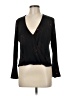 Veronica M. Black Long Sleeve Blouse Size M - photo 1