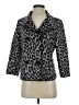 Per Se By Carlisle Animal Print Gray Wool Blazer Size 4 - photo 1