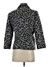 Per Se By Carlisle Animal Print Gray Wool Blazer Size 4 - photo 2
