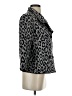 Per Se By Carlisle Animal Print Gray Wool Blazer Size 4 - photo 4