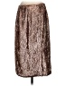 J.Crew 100% Polyester Metallic Pink Brown Formal Skirt Size 4 - photo 2