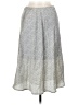 Sienna Sky 100% Polyester Chevron-herringbone Silver Casual Skirt Size M - photo 1
