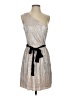 Express 100% Polyester Metallic Silver Cocktail Dress Size S - photo 1