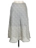 Sienna Sky 100% Polyester Chevron-herringbone Silver Casual Skirt Size M - photo 2