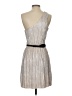 Express 100% Polyester Metallic Silver Cocktail Dress Size S - photo 2