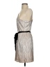 Express 100% Polyester Metallic Silver Cocktail Dress Size S - photo 5
