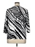 TanJay Graphic Black Silver 3/4 Sleeve Blouse Size XL - photo 2