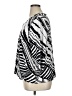 TanJay Graphic Black Silver 3/4 Sleeve Blouse Size XL - photo 5