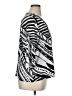 TanJay Graphic Black Silver 3/4 Sleeve Blouse Size XL - photo 4