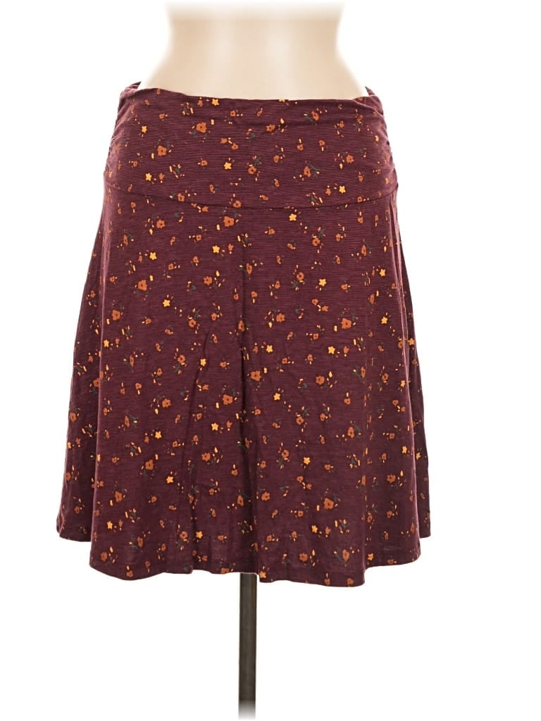 Pre-owned Toad And Co Casual Skirt In Burgundy