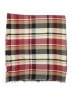 Unbranded Plaid Burgundy Red Scarf One size - photo 2