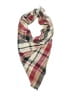 Unbranded Plaid Burgundy Red Scarf One size - photo 1