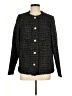 Line & Dot 100% Polyester Tweed Black Coat Size M - photo 1