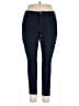Tahari Solid Blue Jeans Size 16 - photo 1