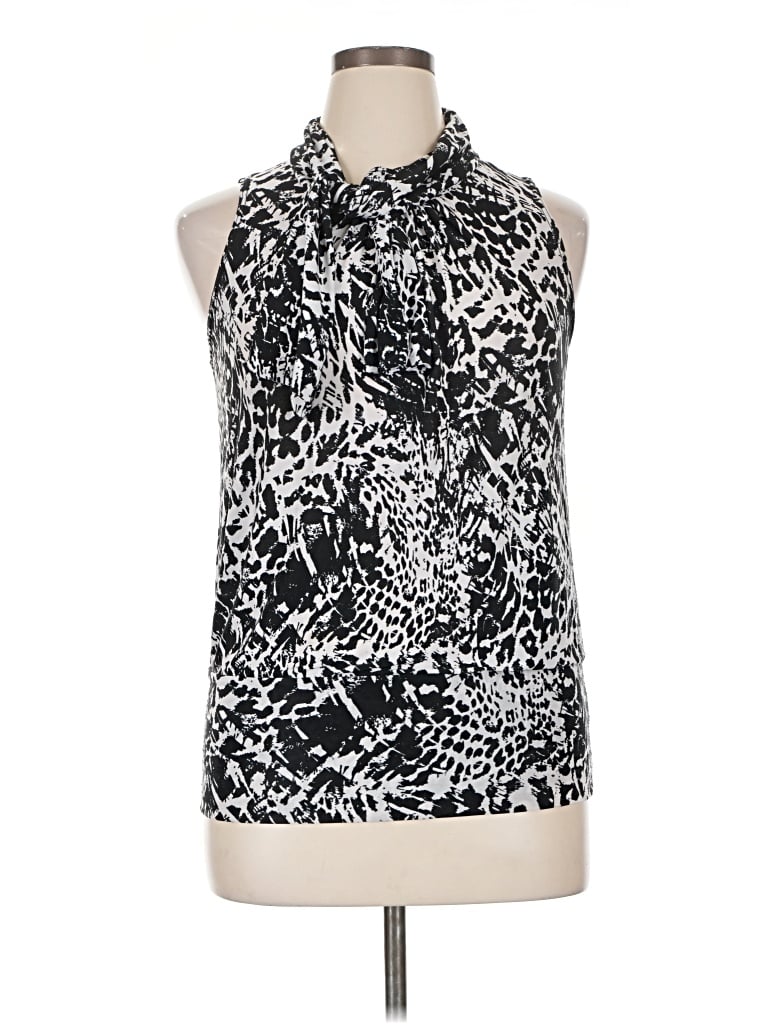 Pre-owned Jason Maxwell Sleeveless Blouse In Black
