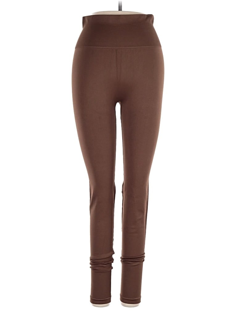 Boohoo Active Pants - High Rise: Brown Activewear - Size Small