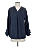 Joh Blue Long Sleeve Blouse Size S - photo 1