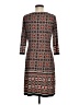 Wisp Print Gray Casual Dress Size 6 - photo 2
