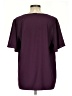 BLOOMCHIC 100% Polyester Burgundy Purple Short Sleeve Blouse Size 10 - photo 2