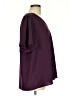 BLOOMCHIC 100% Polyester Burgundy Purple Short Sleeve Blouse Size 10 - photo 4