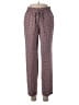 J.Crew 100% Polyester Print Burgundy Casual Pants Size 2 - photo 1