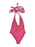 Assorted Brands Solid Pink One Piece Swimsuit Size S - photo 2