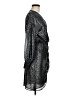 Pinko 100% Polyester Metallic Silver Cocktail Dress Size 6 - photo 4