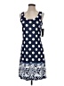 Tango Mango 100% Polyester Polka Dots Blue Casual Dress Size S - photo 1