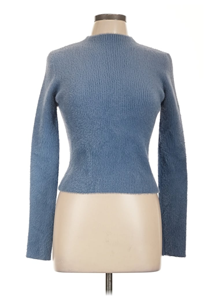 Pre-owned Shein Turtleneck Sweater In Blue
